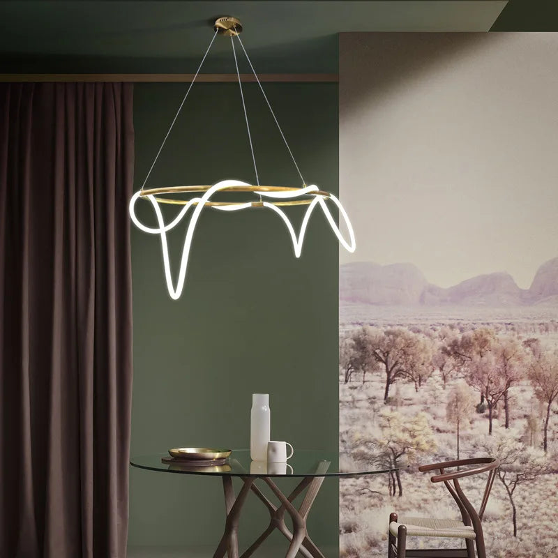 Lampadario moderno nordico elegante.