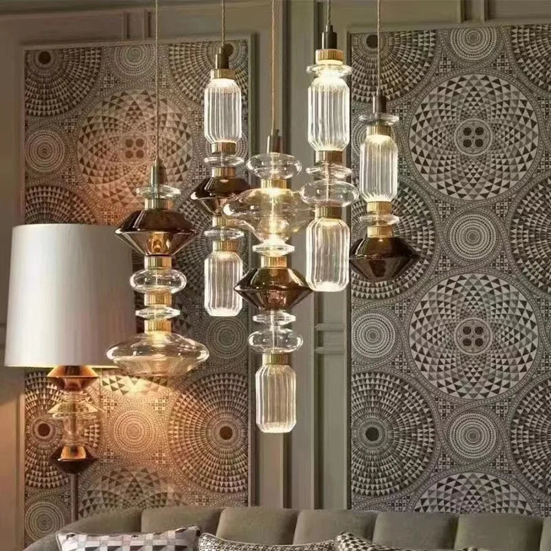 lampadario LED con abbinamento gratuito e filo regolabile