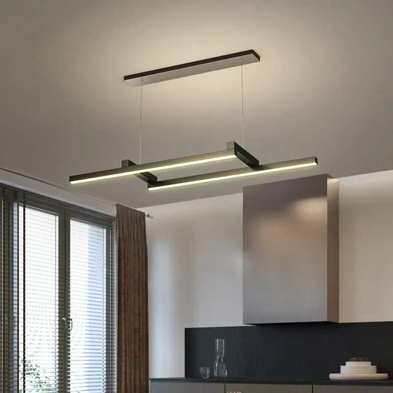 lampada LED moderna lampadario geometrico nordico design per bar