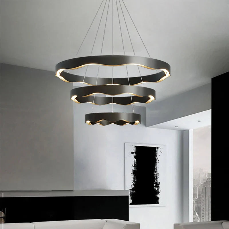 lampadario nordico creativo led minimalista moderno rotondo