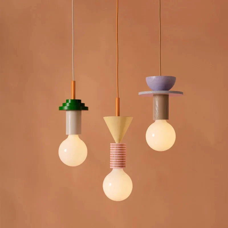 Lampadario design legno nordico elegante