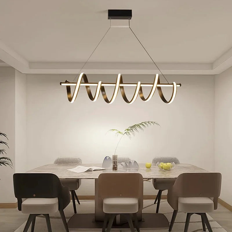 lampadario moderno a sospensione illuminazione interna sospesa