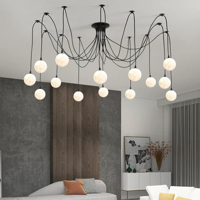 lampadario multi-luci sospese stile nordico per negozi