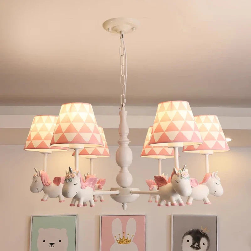 lampadario per bambini LED rotante stile nordico romantico e accogliente