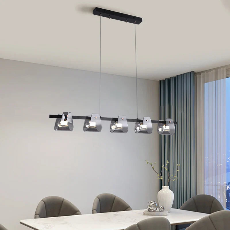 lampadario minimalista italiano in rame design moderno decorativo