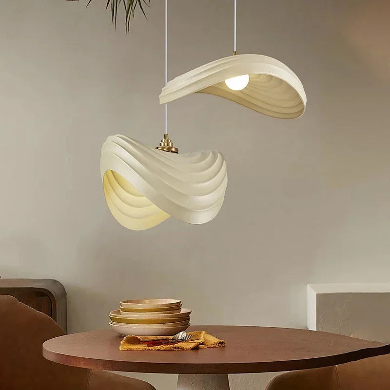 lampadario led stile nordico minimalista wabi sabi per ristorante e bar