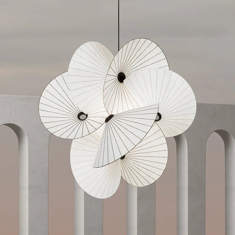 lampadario 	 in tessuto design regolabile per illuminazione casa