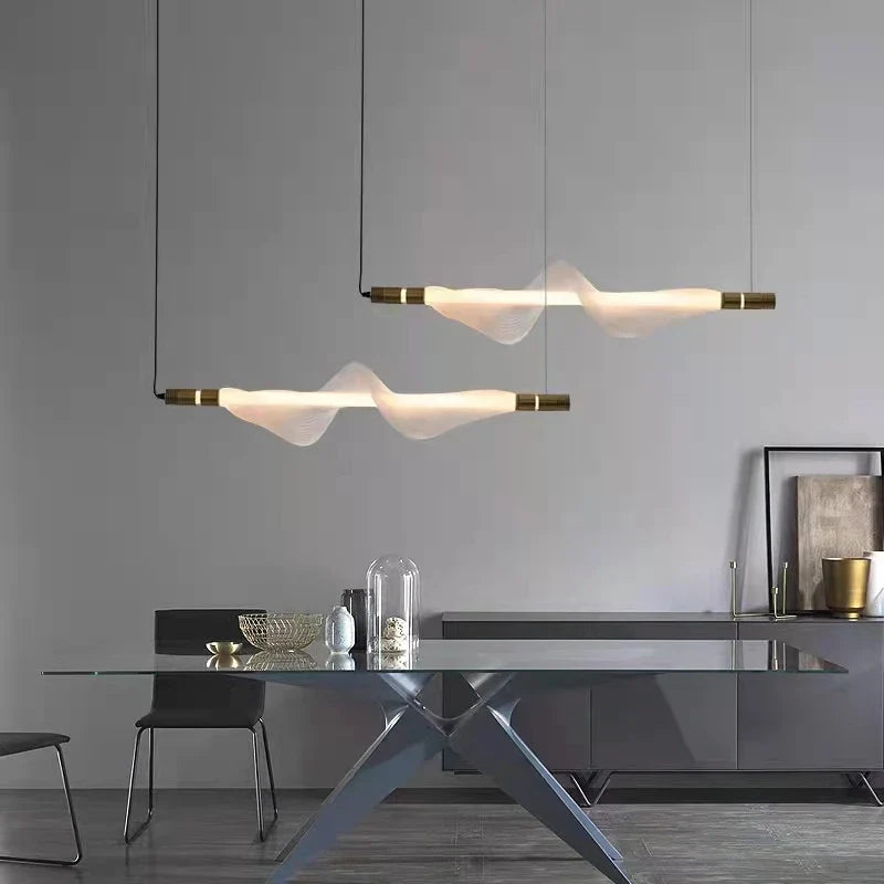 Lampada a sospensione LED art déco contemporanea