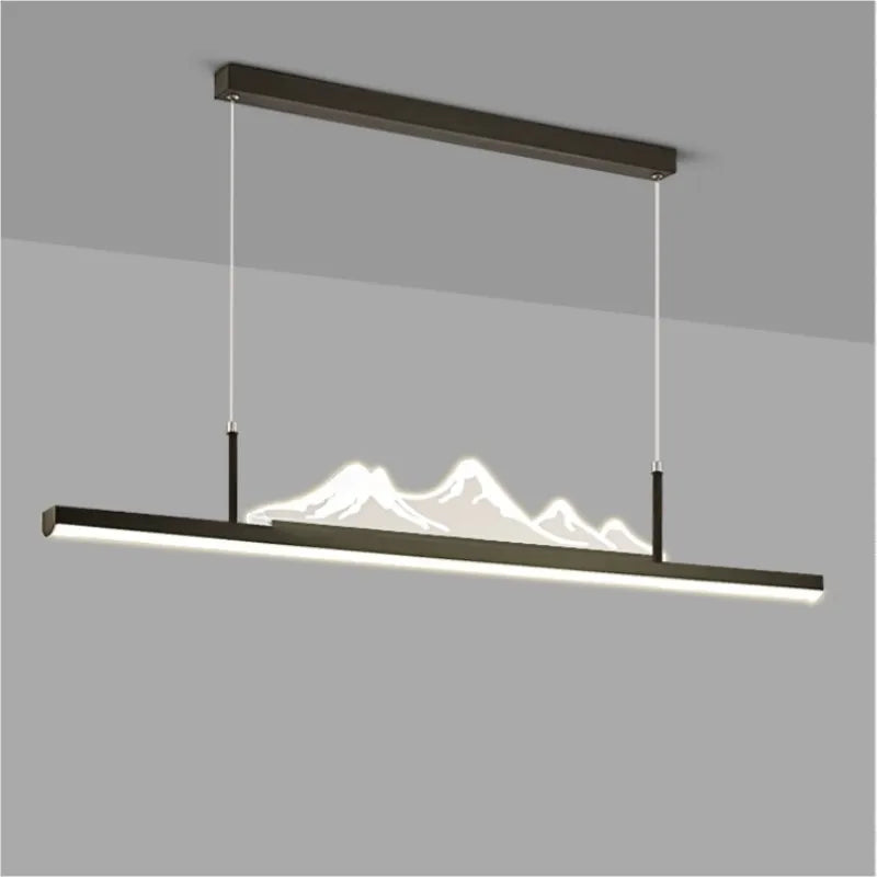 lampadario in stile cinese per ristorante e ufficio in montagna