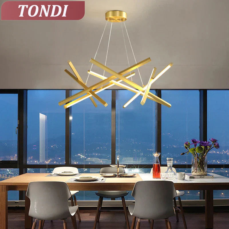 Lustre LED nordico per interni moderni