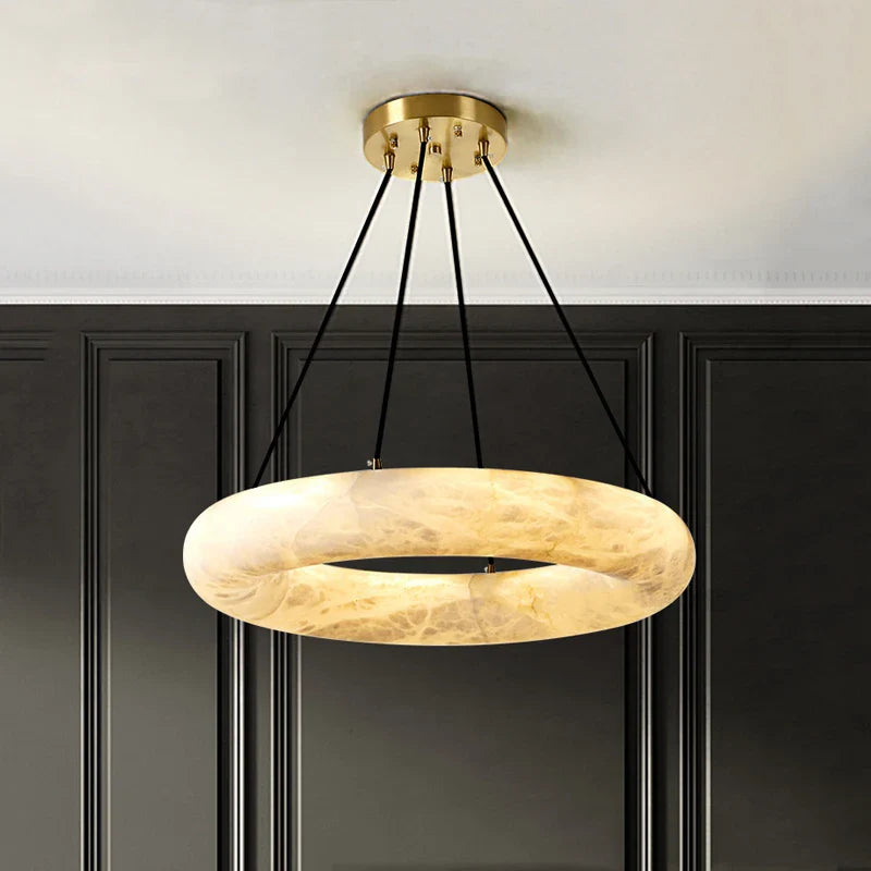lampadario in marmo naturale spagnolo per hotel di lusso