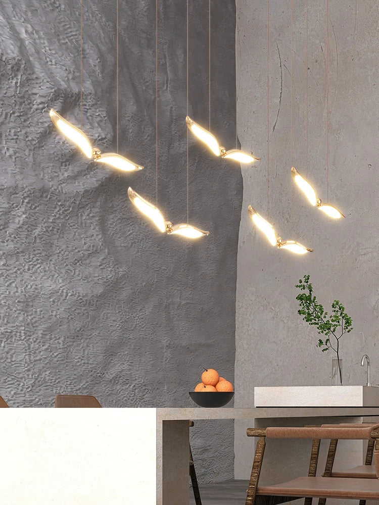 lampadario moderno sospeso per atmosfera creativa e minimalista