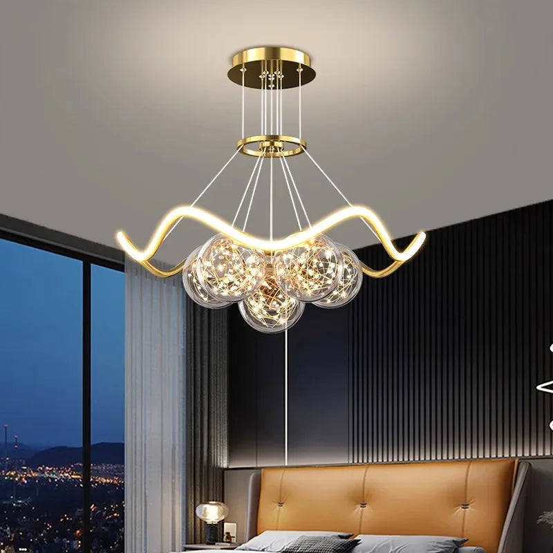 Lampadario moderno sala da pranzo luci illuminazione interna led decorativa illuminazione interna