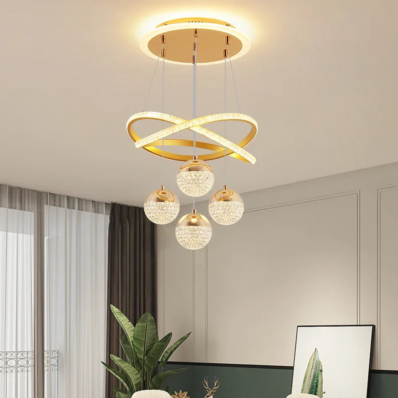 lampadario moderno minimalista per decorazione d'interni elegante e raffinata