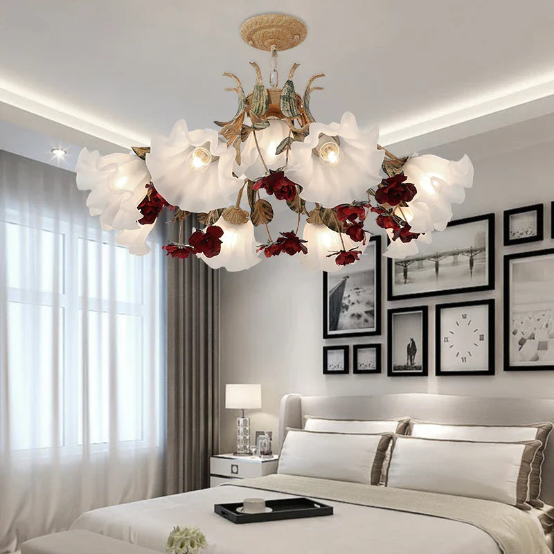 lampadario retrò creativo per ristorante vintage e salotto romantico