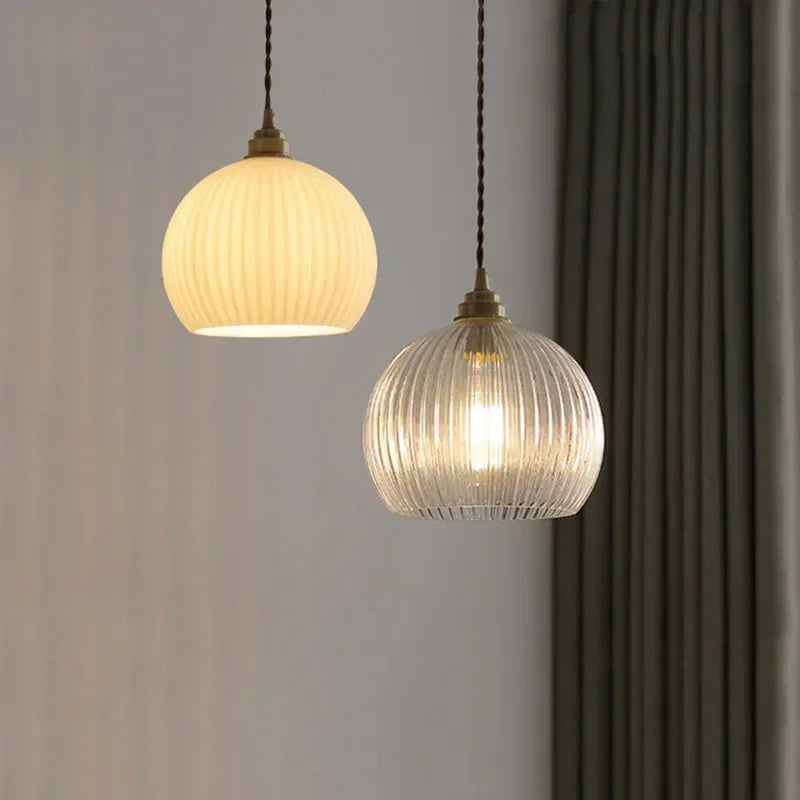 Lampadario in rame vintage elegante