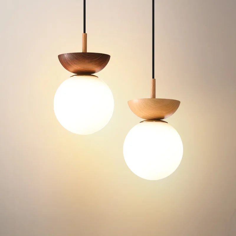 lampadario sospeso in travertino giallo stile nordico semplice