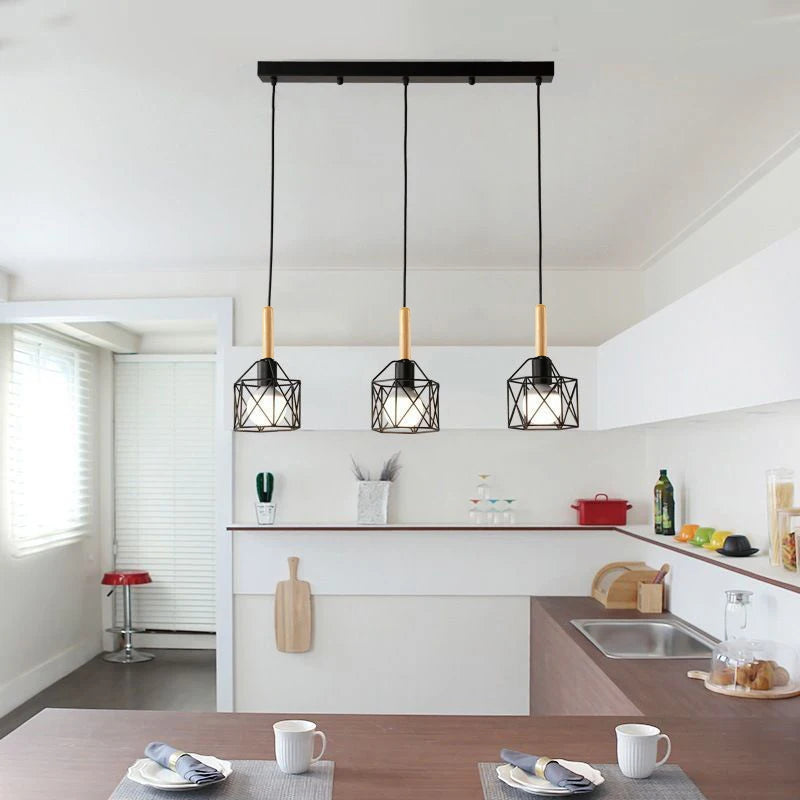 Lampadario LED nordico illuminazione design per cucina sala da pranzo salotto