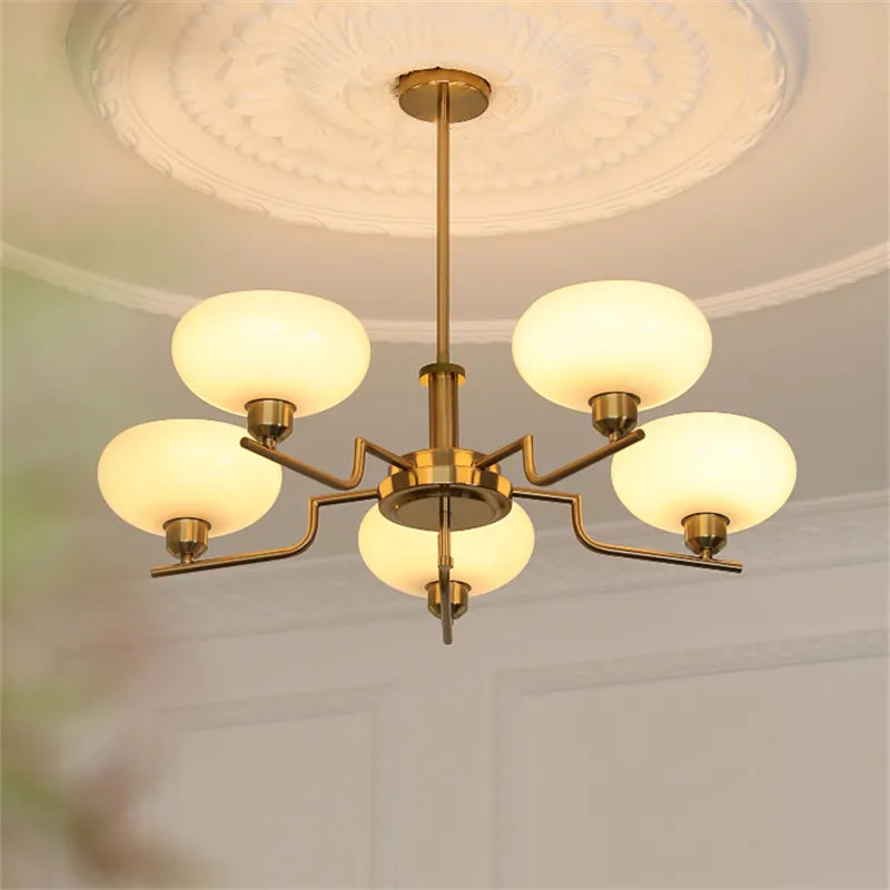 lampadario bauhaus in vetro per decorazione moderna e design