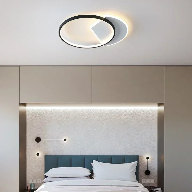 Plafoniera Led nordica moderna essenziale