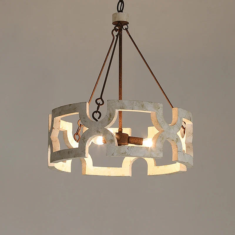 Creativo americano Rustico lampadario in legno luce salotto sala da pranzo corridoio negozio di abbigliamento boutique Ristorante sospensione lampada