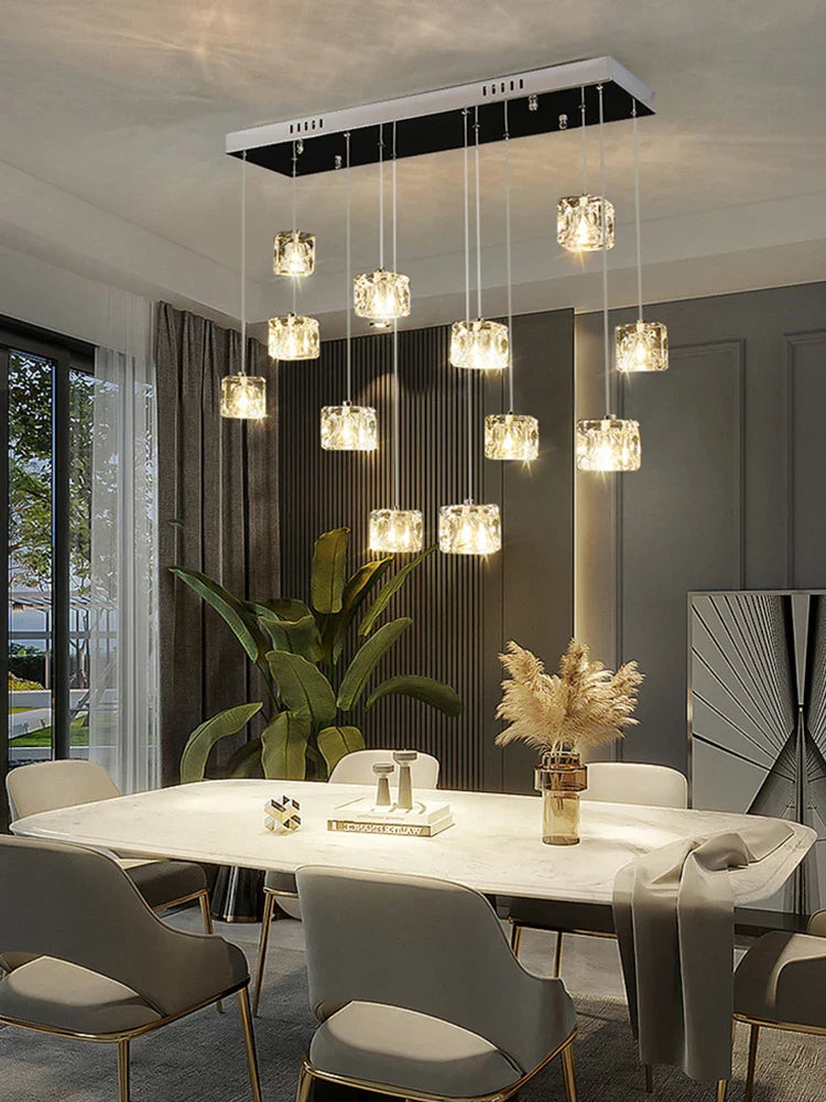 Lampadario in cristallo moderno elegante