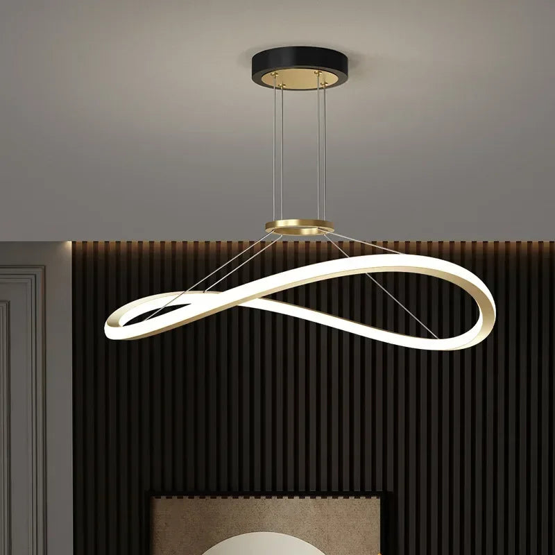 lampadario moderno a LED per decorazione interna regolabile