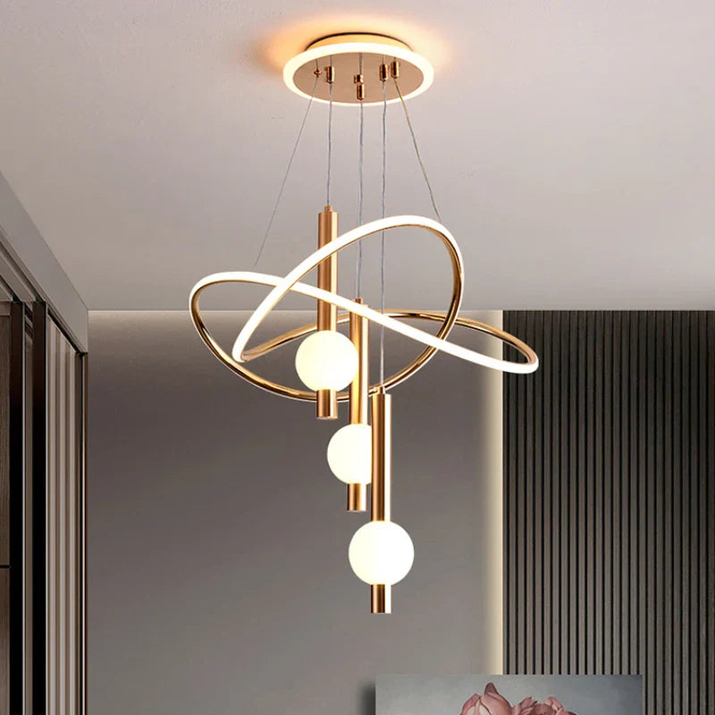 lampadario moderno leggero con illuminazione led per interni