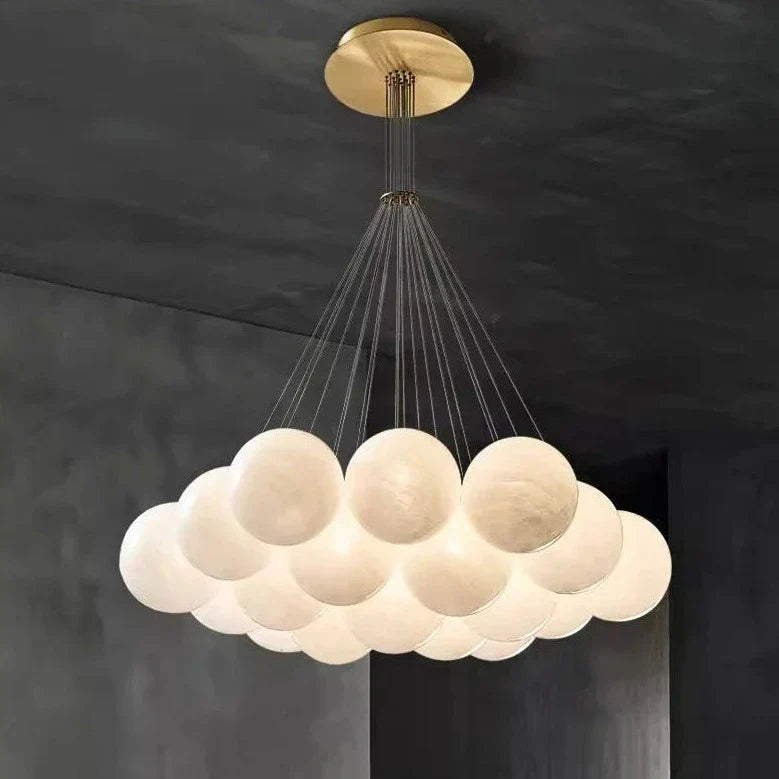 Lampadario design LED con sfere