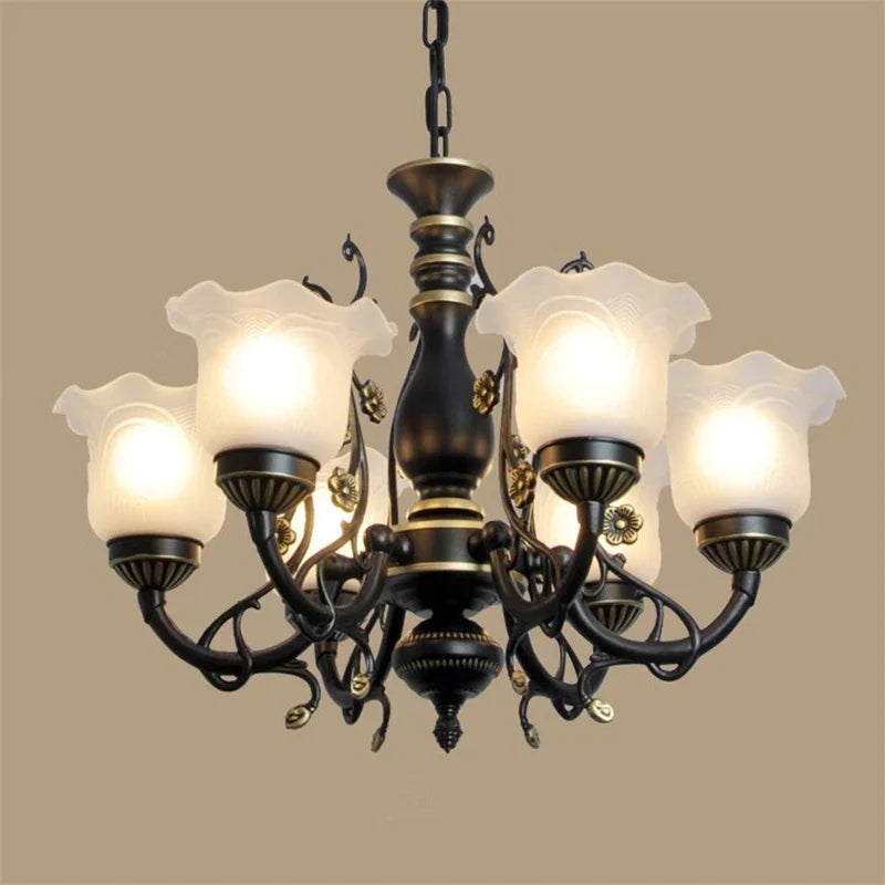 Lampadario europeo vintage moderno elegante