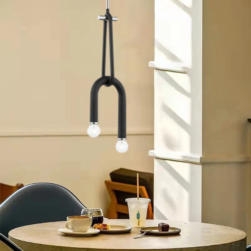 Lampadario design in alluminio regolabile contemporaneo
