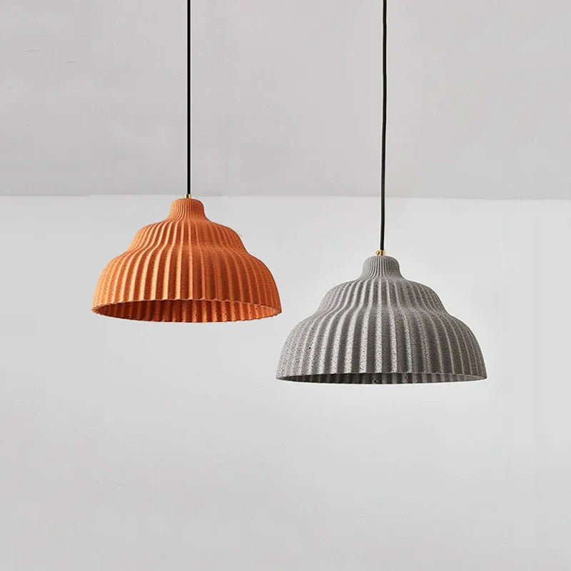 lampadario led a forma di torta imitazione cemento wabi sabi