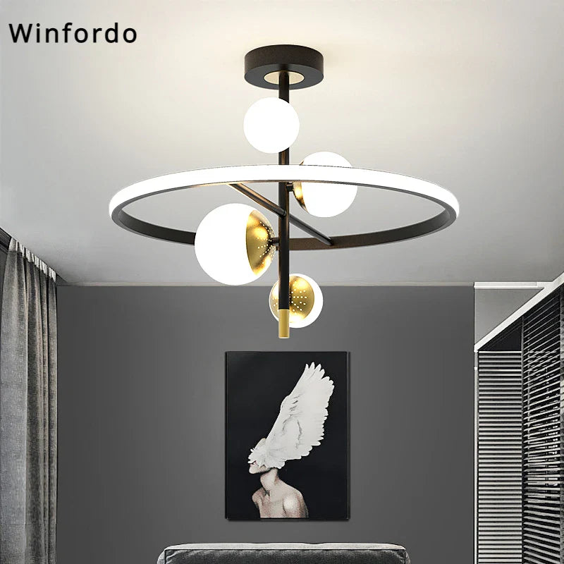 Lampadario LED moderno camera elegante