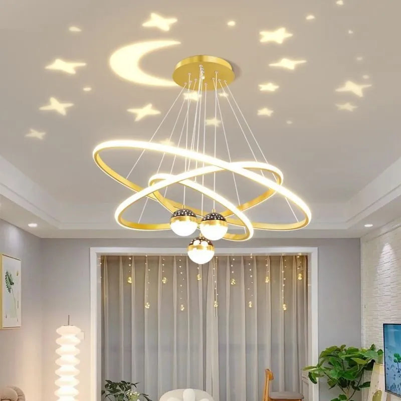 lampadario moderno a led in silice per ristorante e ufficio