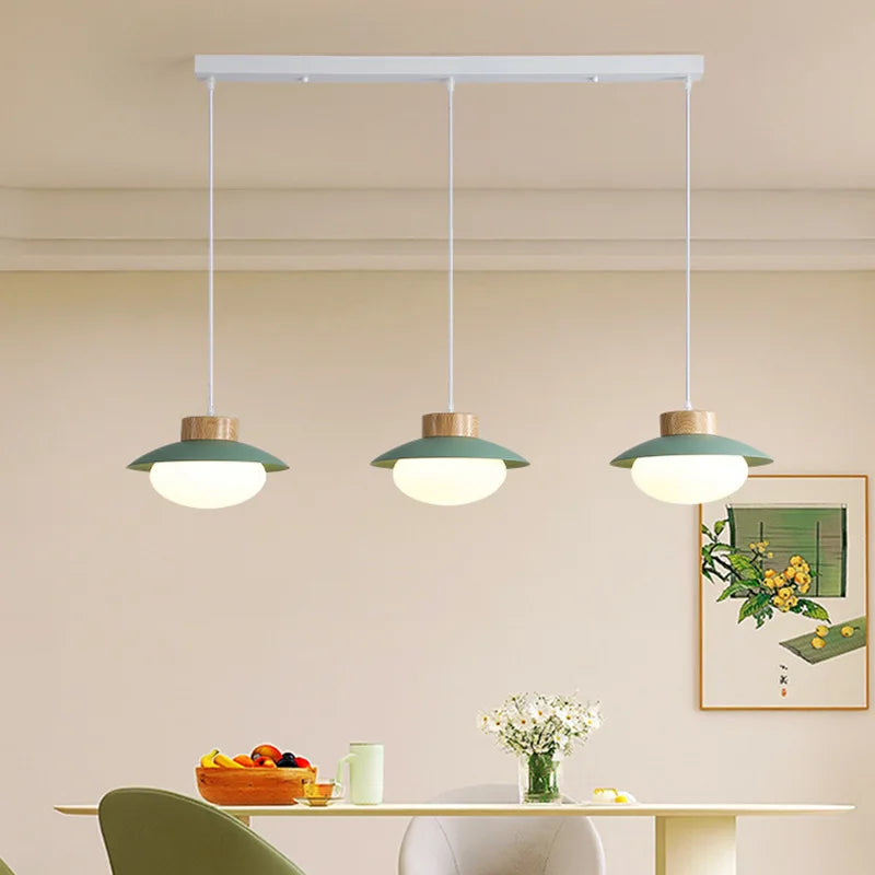 Lampadario LED in metallo contemporaneo elegante