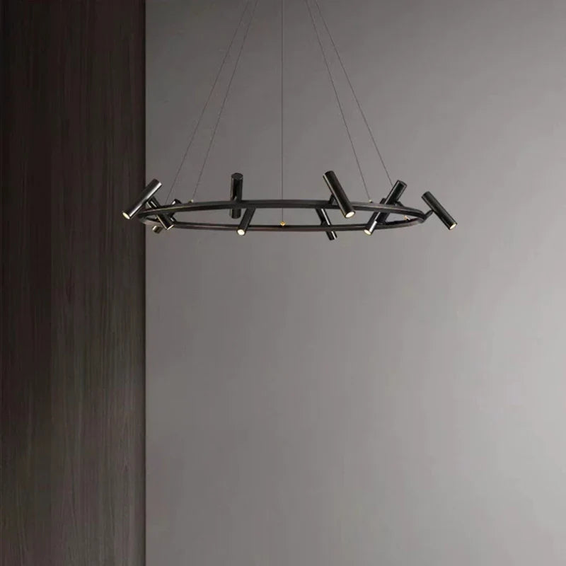 Lampadario LED rotante contemporaneo elegante