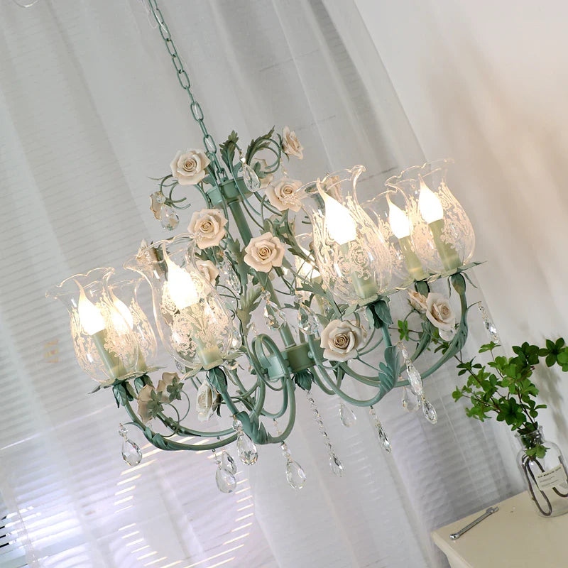 lampadario in cristallo francese stile nordico per illuminazione elegante