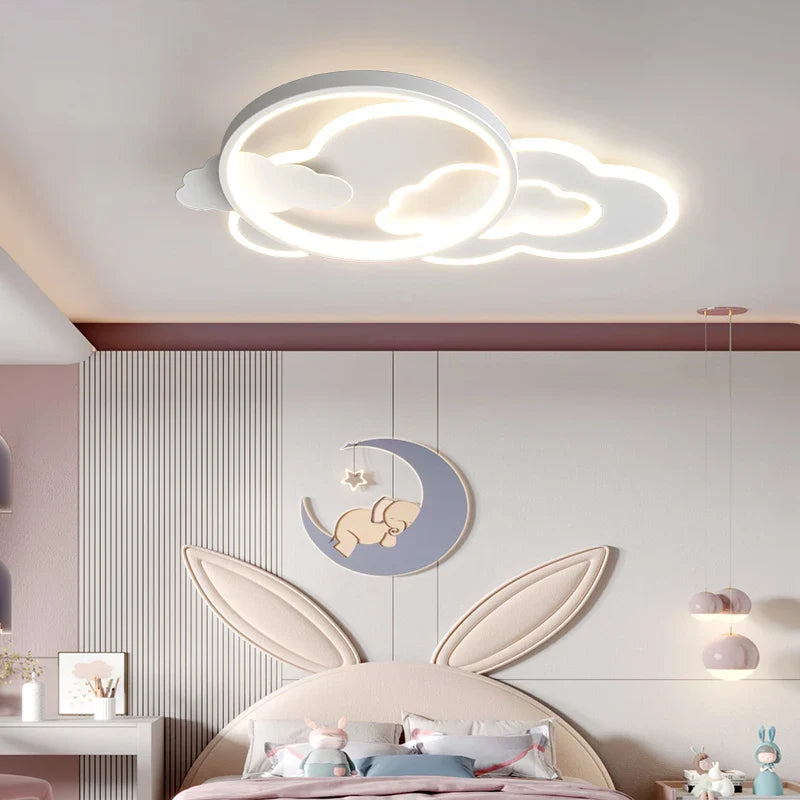 lampadario led nuvola moderno per camera dei bambini