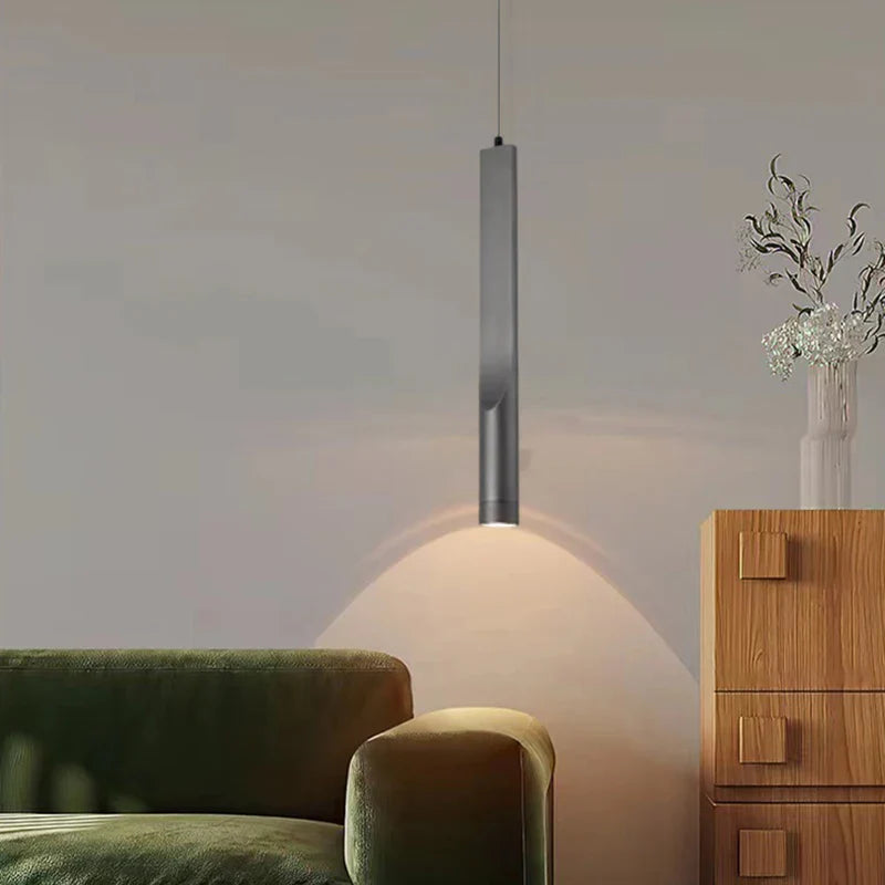 lampadario moderno minimalista in alluminio