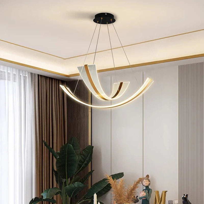 Lampadario design moderno sala da pranzo illuminazione interna led decorativa