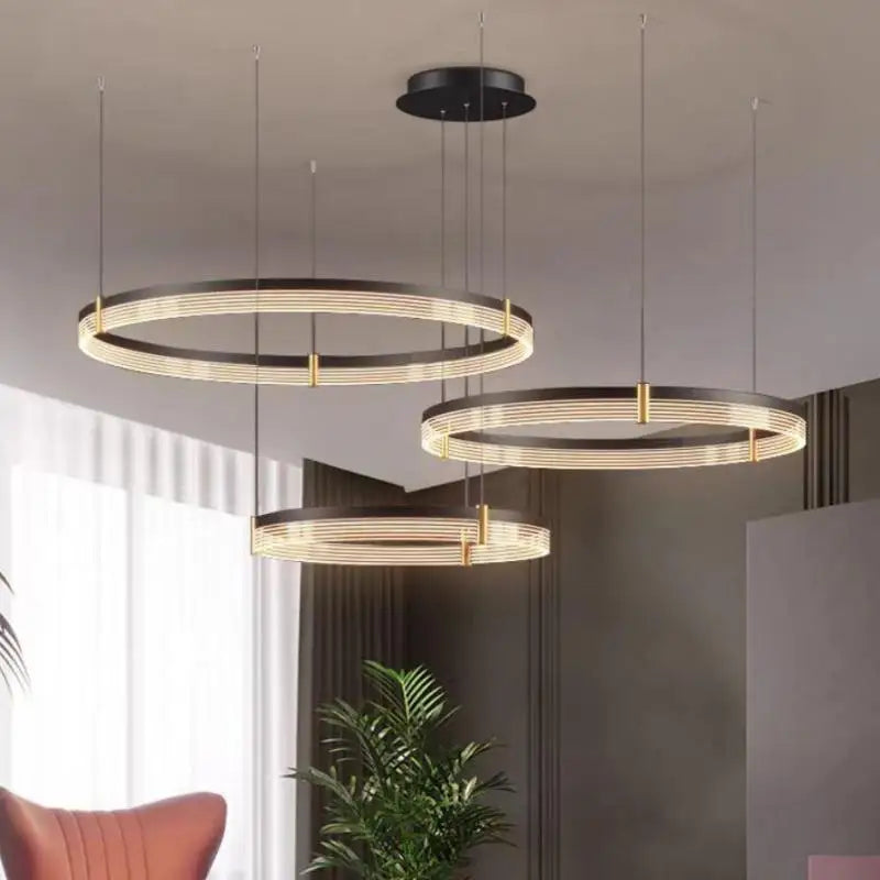 Lampadario LED anello pulito contemporaneo