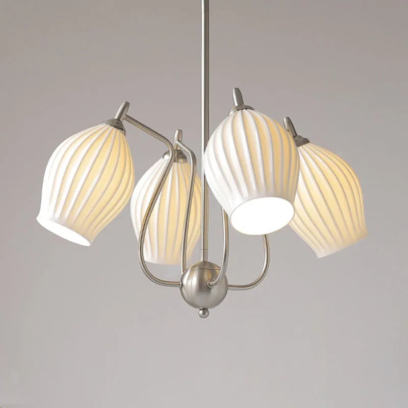 lampadario bauhaus francese in ceramica per interni eleganti