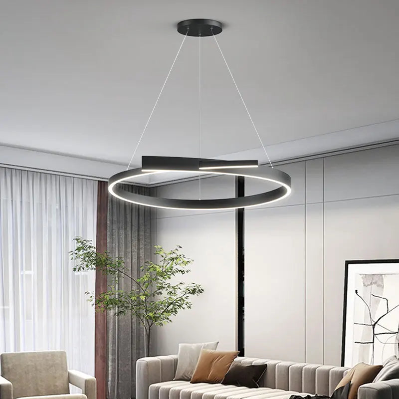 lampadario minimalista moderno LED design creativo per soggiorno