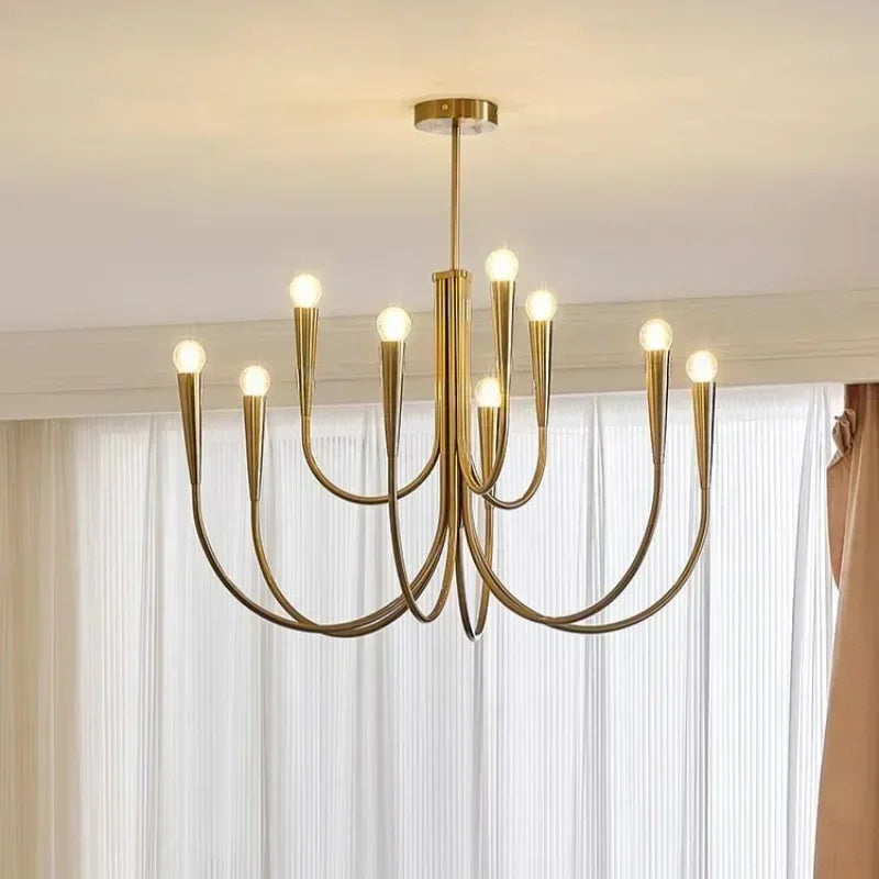 lampadario sospeso design retrò con illuminazione LED decorativa