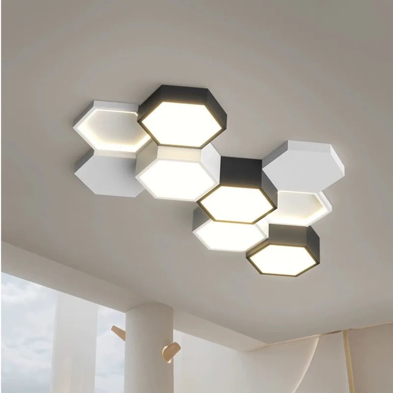 Lampadario LED scandinavo elegante con telecomando