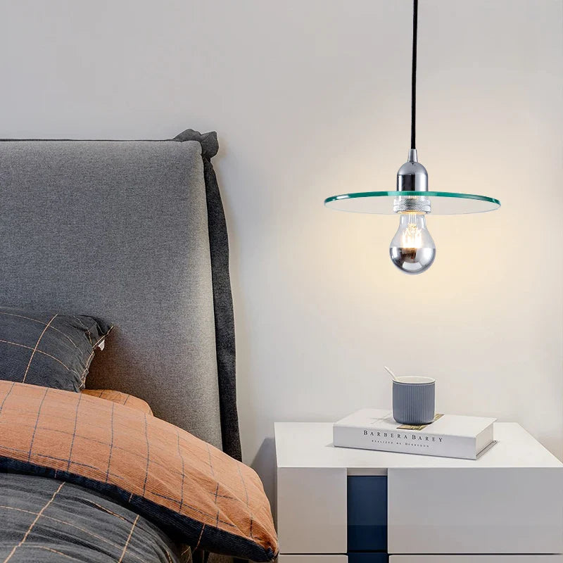 lampadario in vetro design retrò per caffè e ristorante