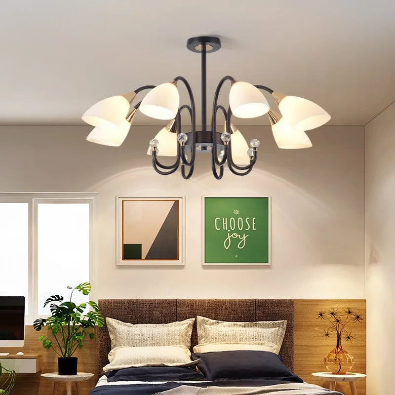 lampadario in cristallo nordico lusso moderno retrò illuminazione decorativa