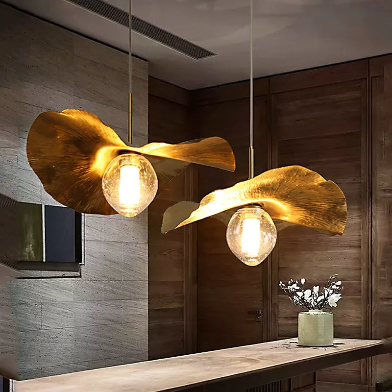 Lampadario rame scandinavo minimalista