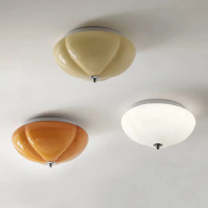 Lampadario LED minimalista in vetro elegante
