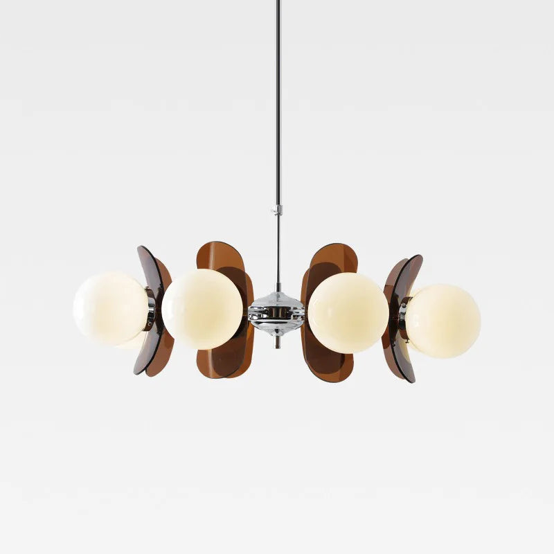 lampadario bauhaus in acrilico stile nordico antico